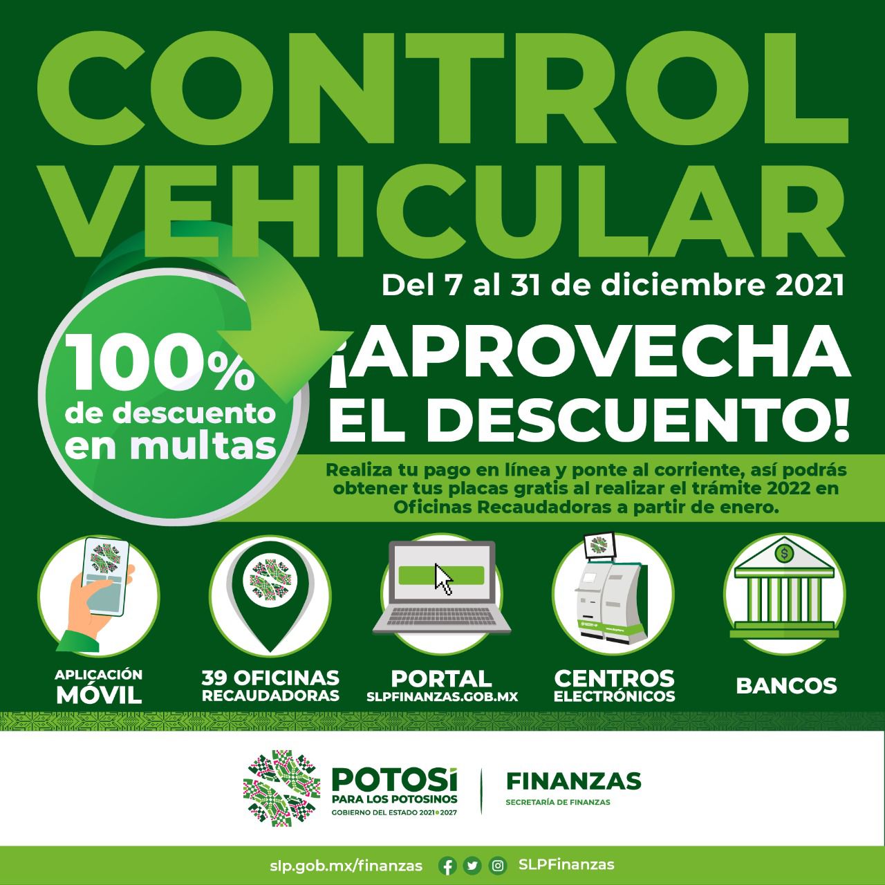 Habrá descuentos del 100 por ciento en multas de control vehicular